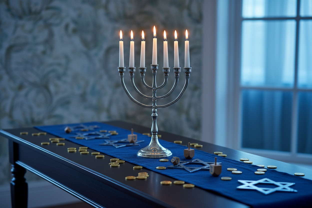 Hanukkah Tabletop & Menorah Decor