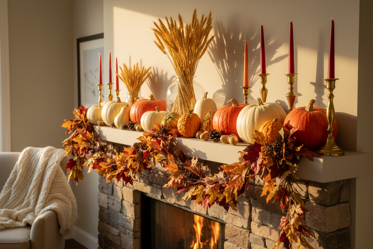 Thanksgiving Tabletop & Mantel Decor
