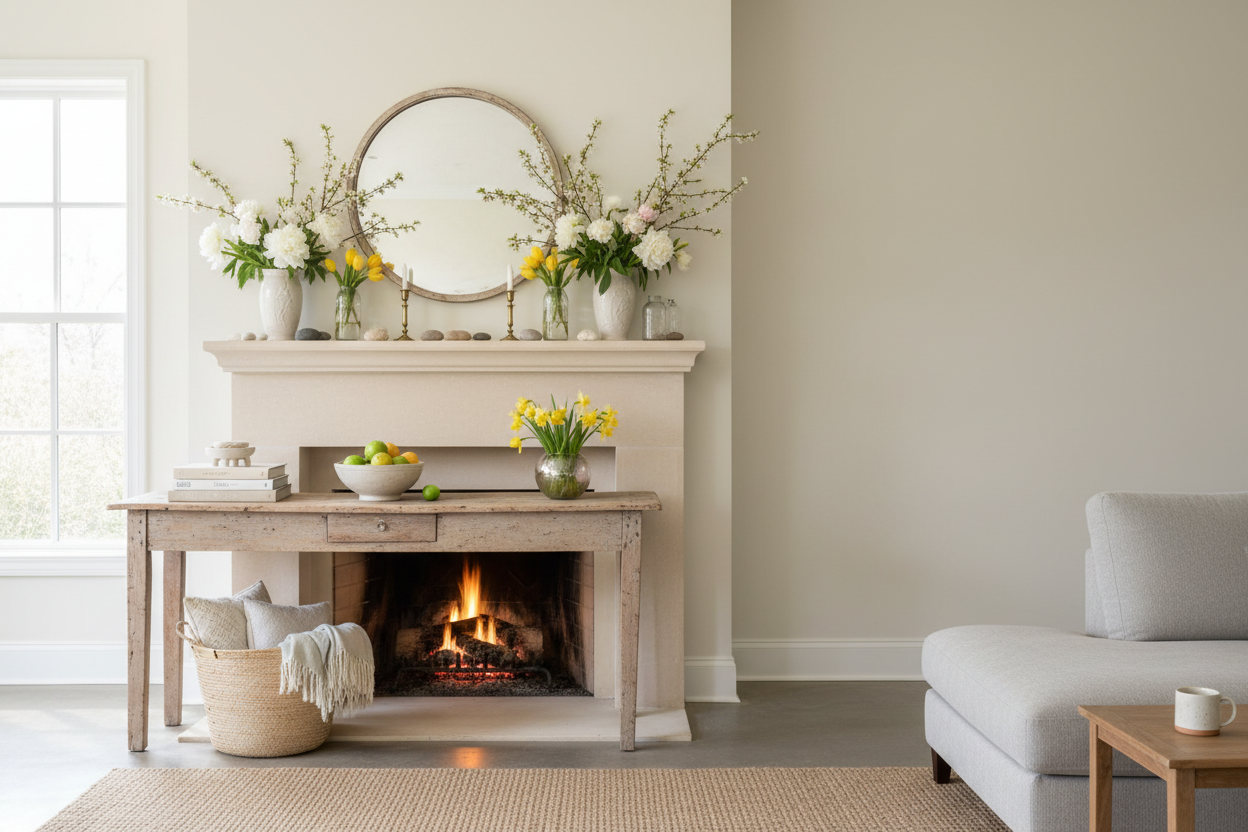 Spring Tabletop & Mantel Decor