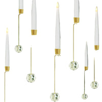 LED Candle Christmas Tree Ornament Set