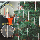 LED Candle Christmas Tree Ornament Set - detail view 2
