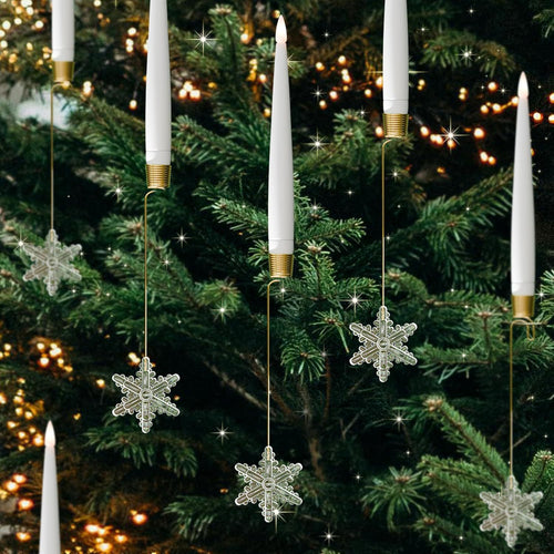 LED Candle Christmas Tree Ornament Set - detail view 3