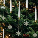 LED Candle Christmas Tree Ornament Set - detail view 7