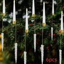 LED Candle Christmas Tree Ornament Set - detail view 8