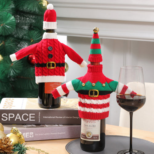Christmas Wine Bottle Cover - detail view 5