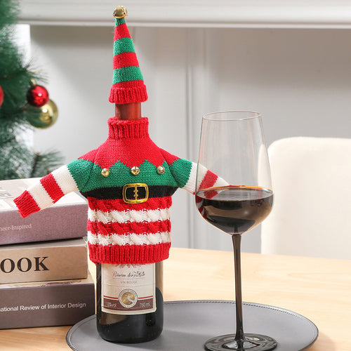 Christmas Wine Bottle Cover - detail view 6