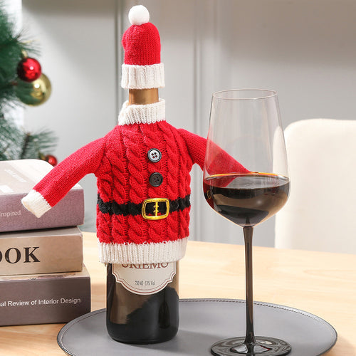 Christmas Wine Bottle Cover - detail view 7