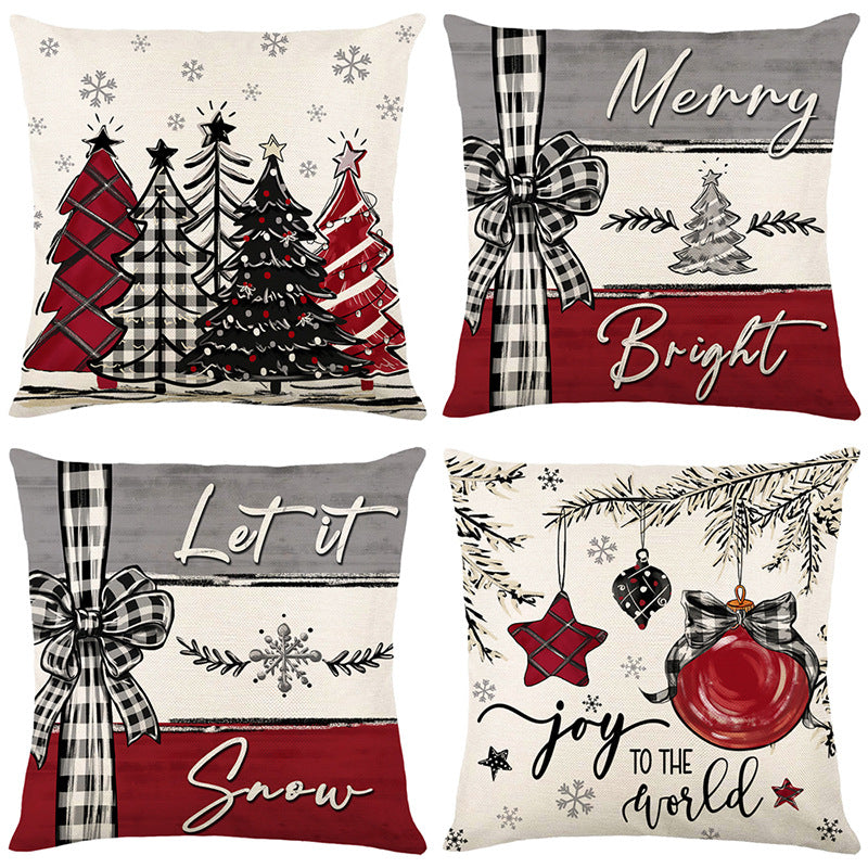 Christmas Printed Pillow Cover - detail view 3