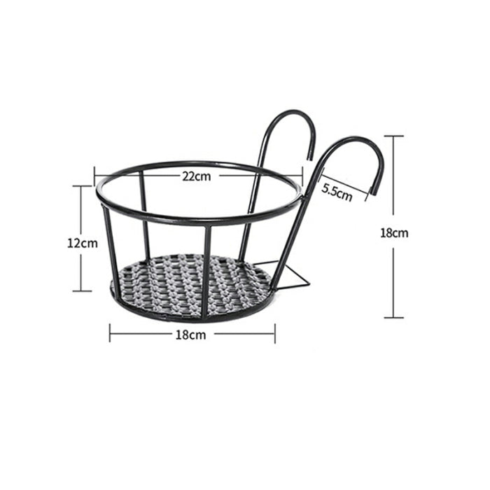 Metal Plant Pot with Stand - detail view 2
