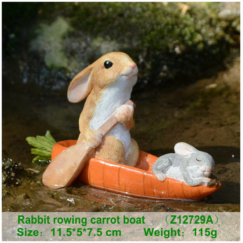 Bunny Resin Figurine - detail view 3