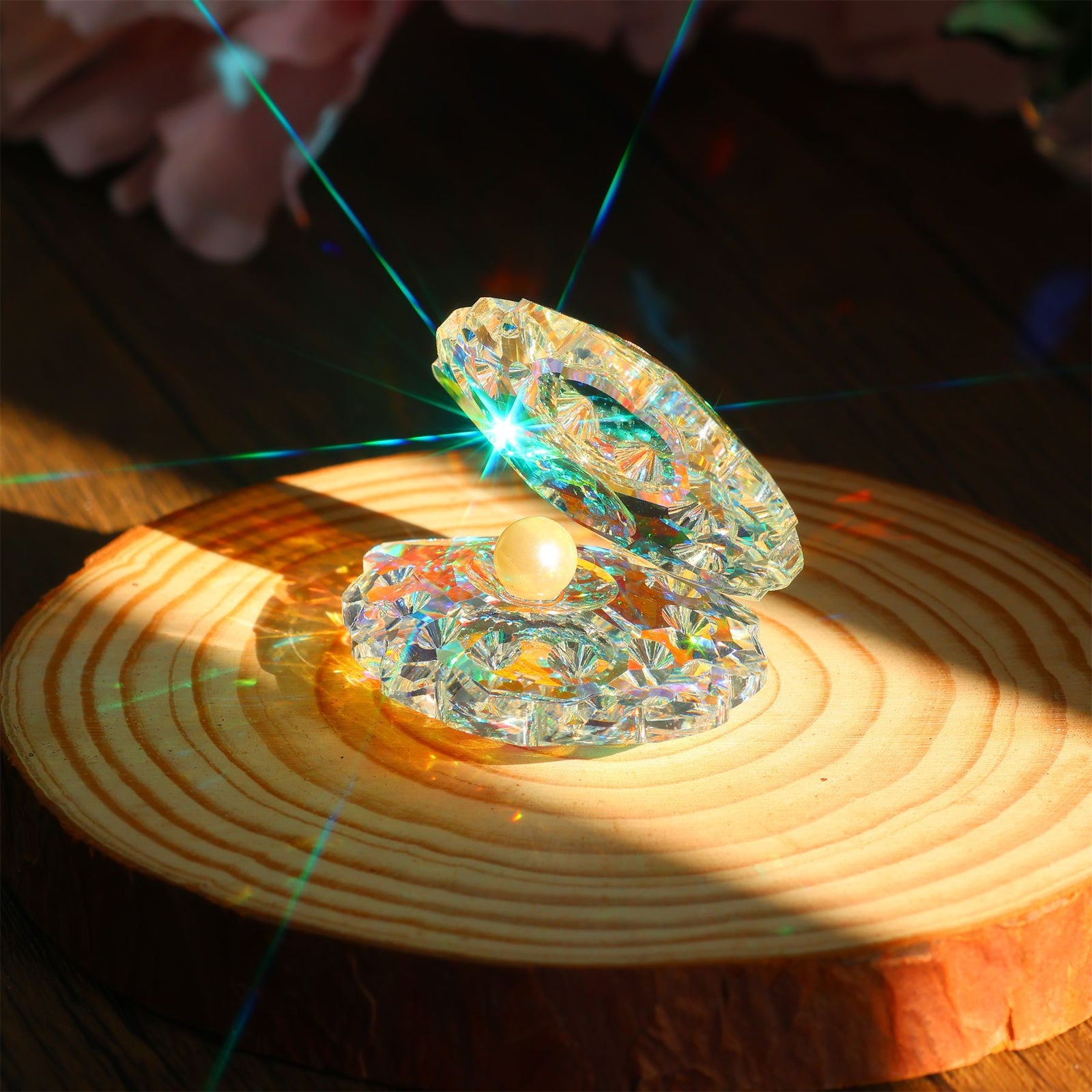 Crystal Shell Decorative Figurine