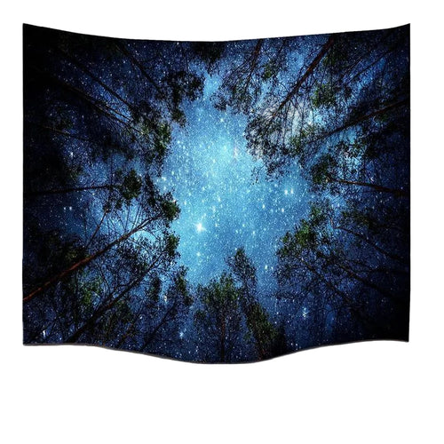 Starry Forest Polyester Tapestry