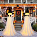 Lighted Halloween Ghost Yard Stake - detail view 2