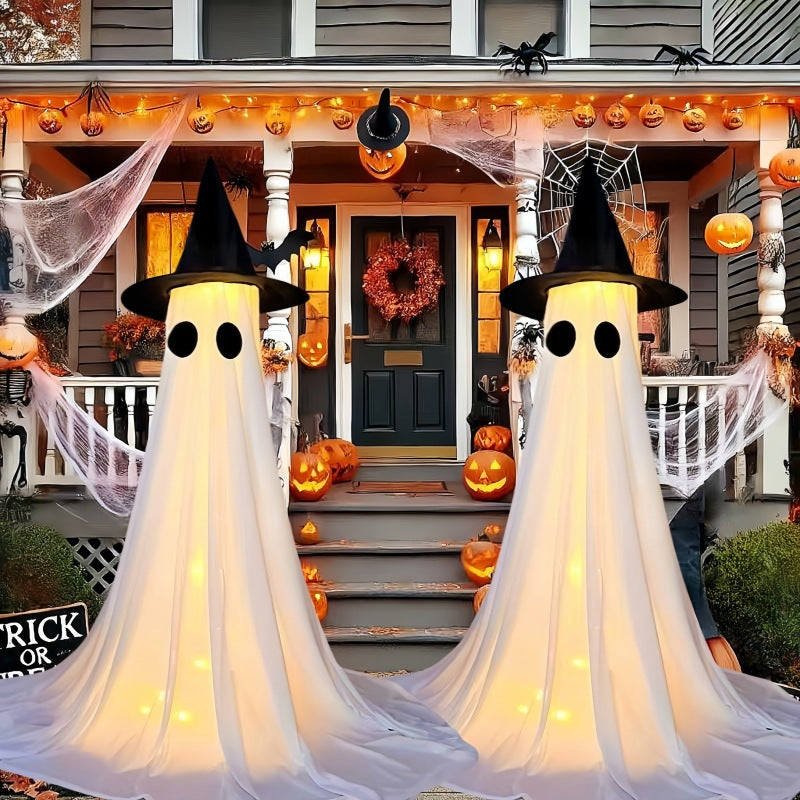 Lighted Halloween Ghost Yard Stake