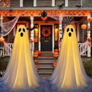 Lighted Halloween Ghost Yard Stake - detail view 4