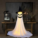Lighted Halloween Ghost Yard Stake - detail view 10