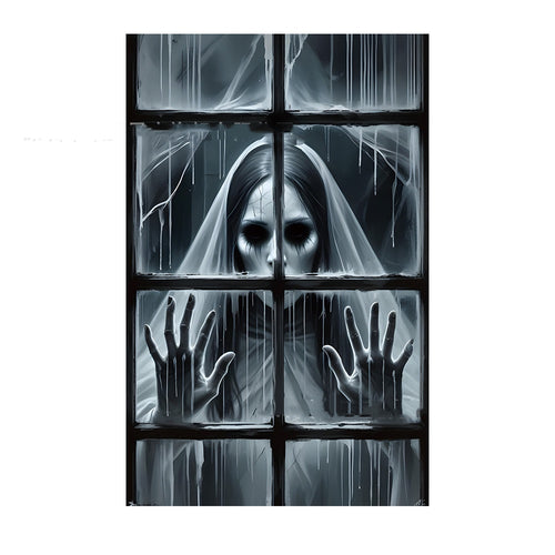 Halloween Horror Window Backdrop