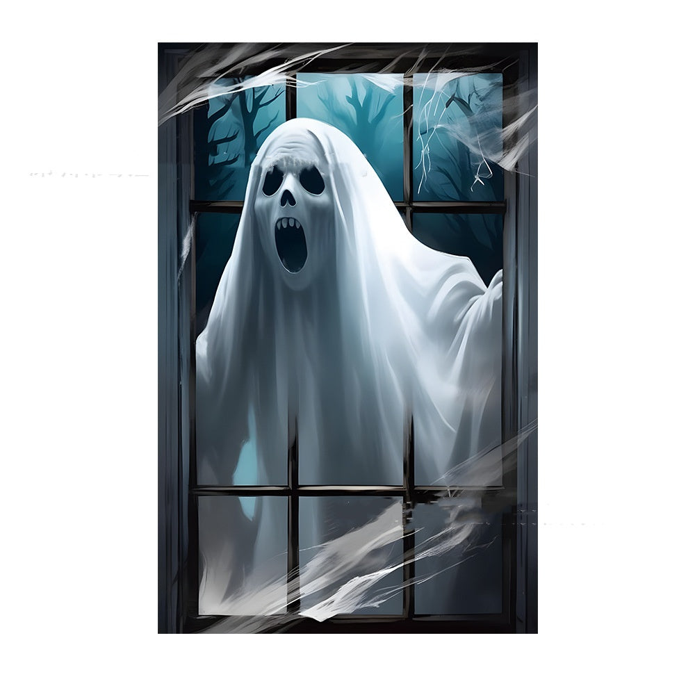 Halloween Horror Window Backdrop - detail view 4