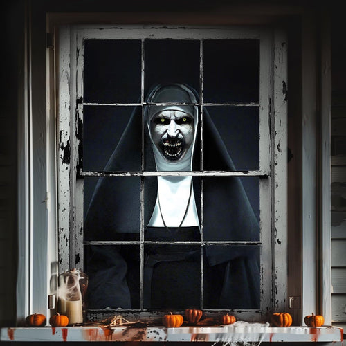 Halloween Horror Window Backdrop - detail view 2