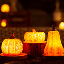 LED Pumpkin Candle Lantern - detail view 4
