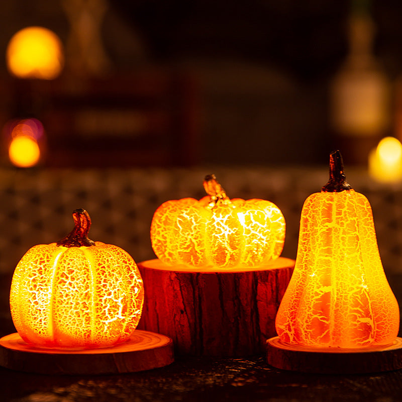 LED Pumpkin Candle Lantern - detail view 4