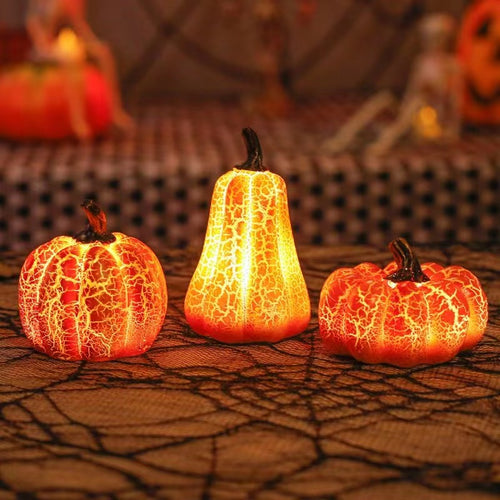 LED Pumpkin Candle Lantern - detail view 7