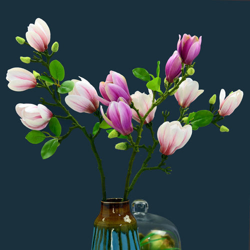 Artificial Magnolia Flower Stems - detail view 3