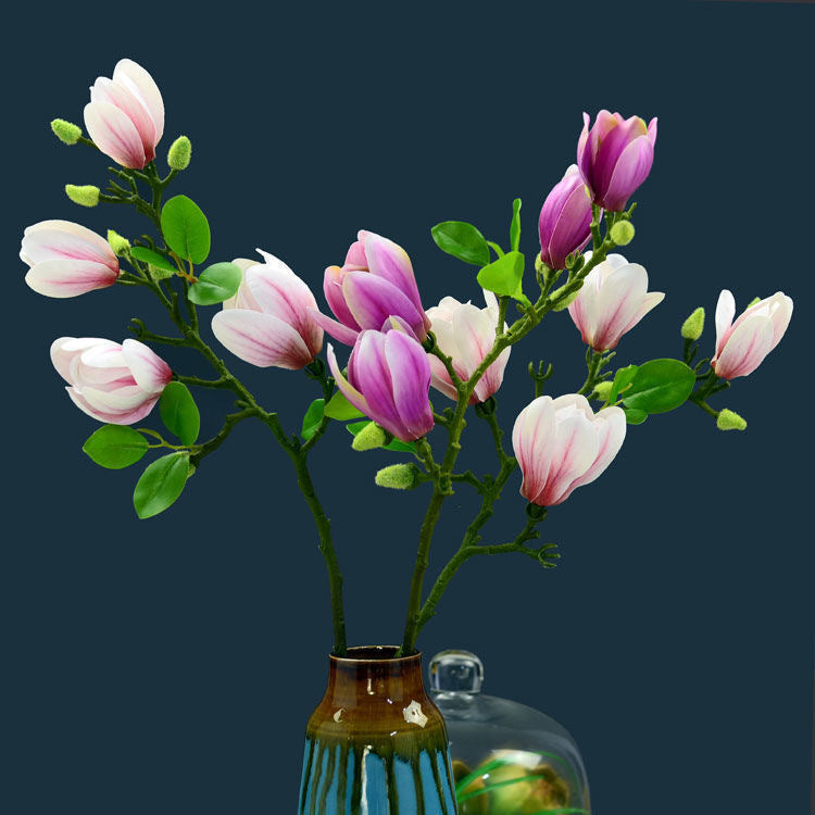 Artificial Magnolia Flower Stems - detail view 3