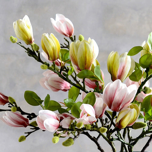 Artificial Magnolia Flower Stems - detail view 4