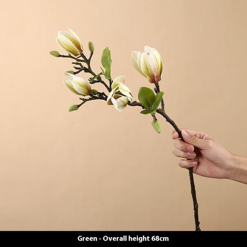 Artificial Magnolia Flower Stems - detail view 9