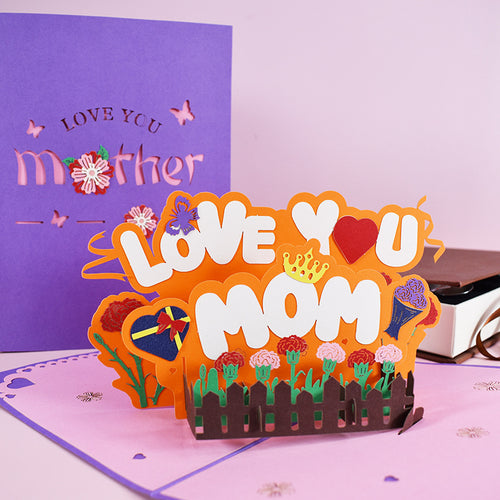 Mother's Day 3D Pop-Up Floral Card - detail view 5