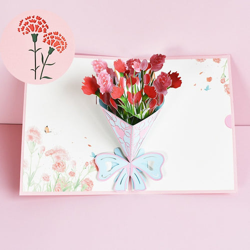 Mother's Day 3D Pop-Up Floral Card - detail view 7