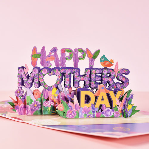 Mother's Day 3D Pop-Up Floral Card - detail view 10
