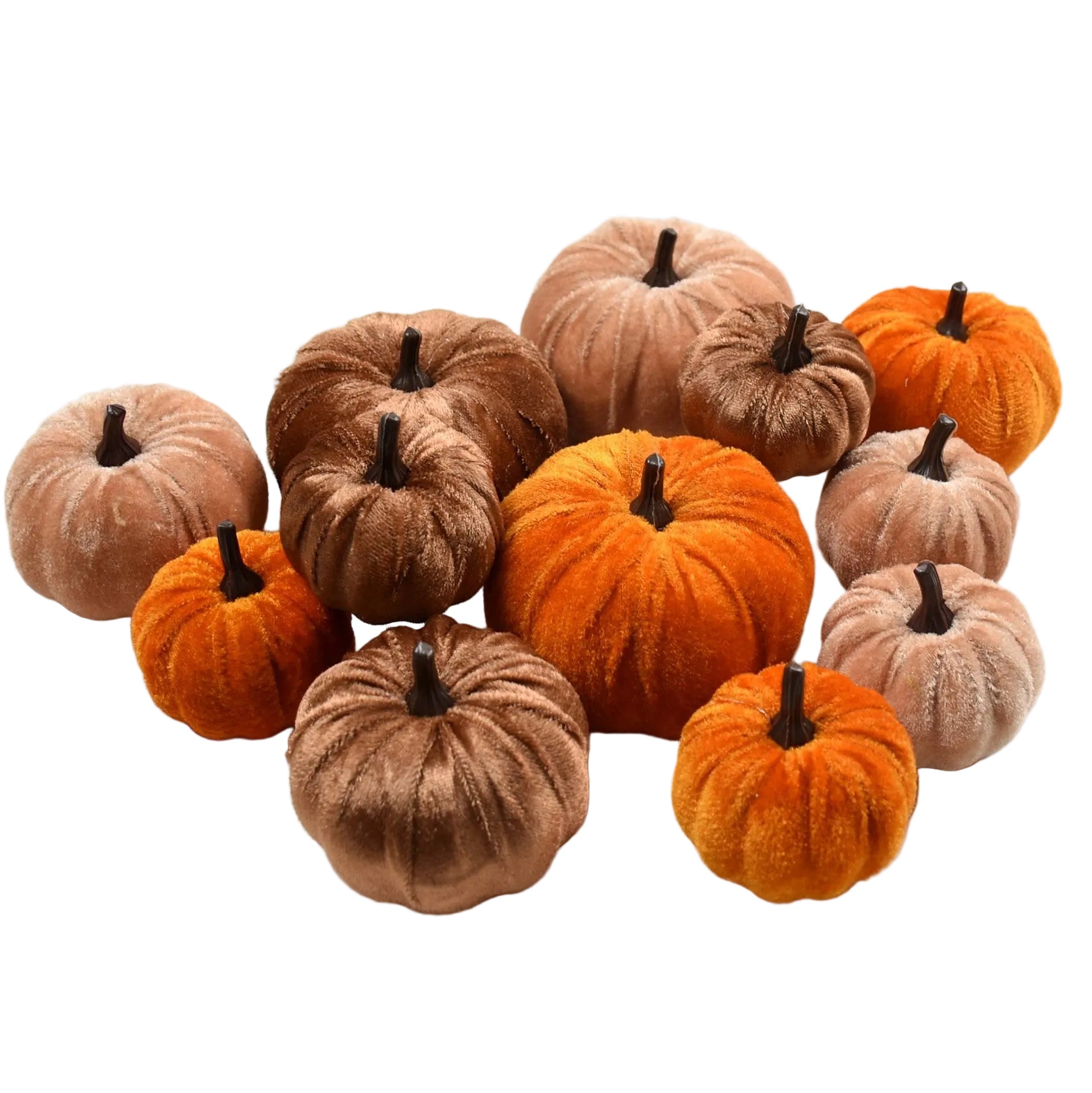 Fall Fabric Pumpkin Set