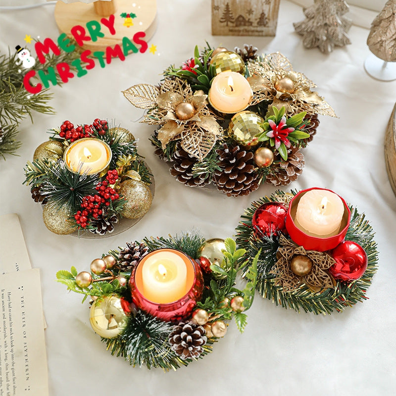 Christmas Botanical Candle Holder